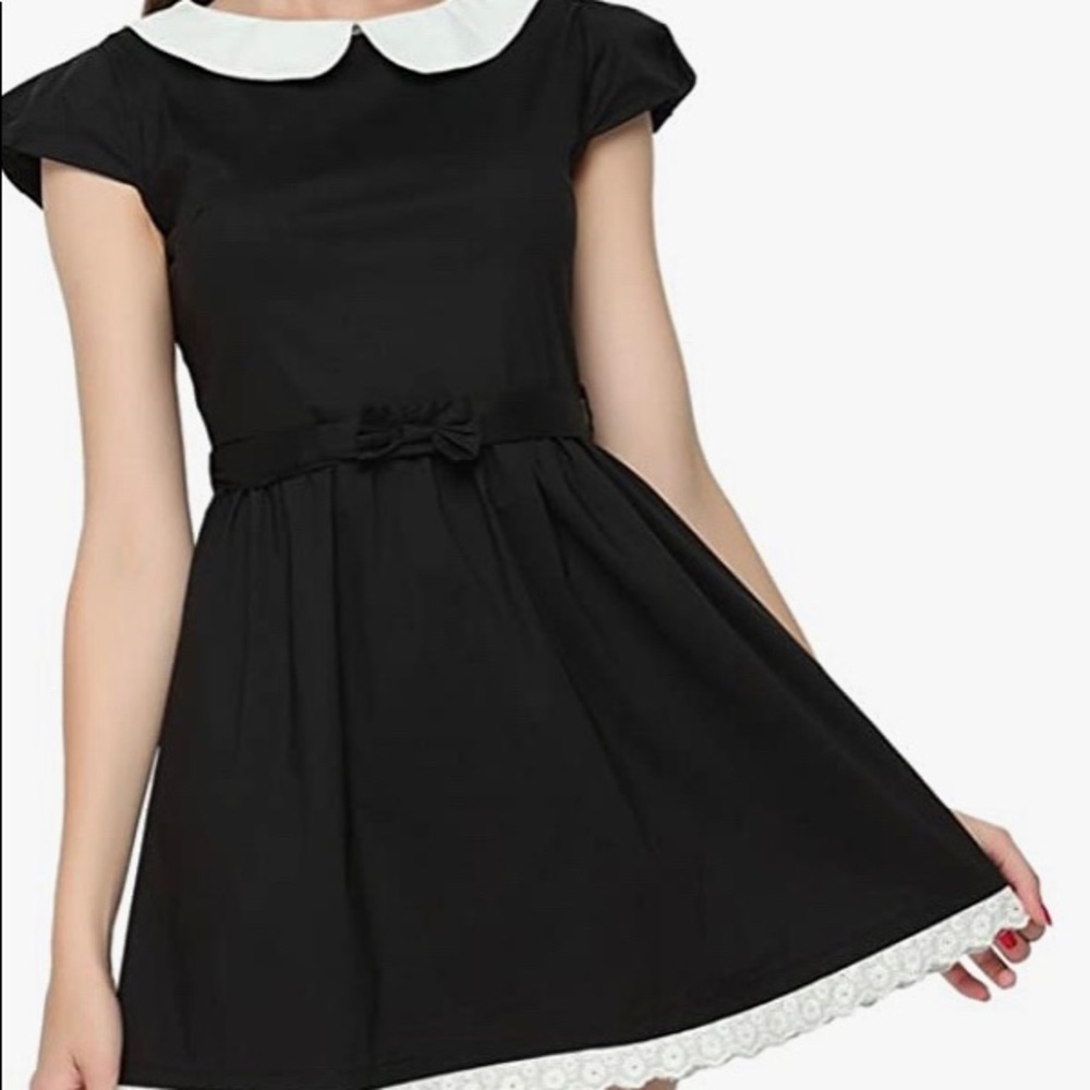 Doll collar short sleeve dress